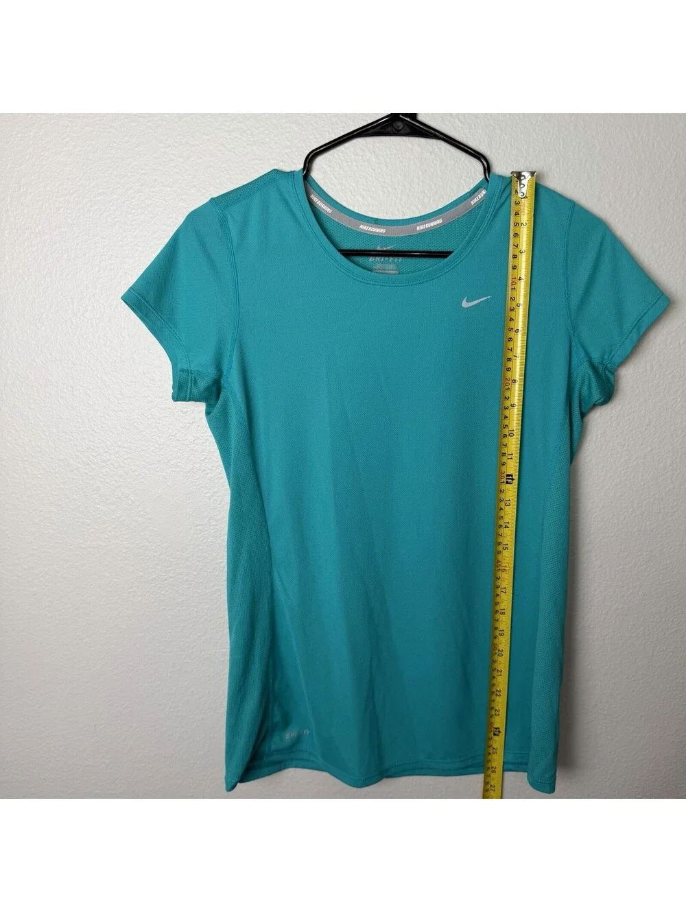 Nike Dri-FIT Running T-Shirt Teal Turquoise Performance Athletic Size M